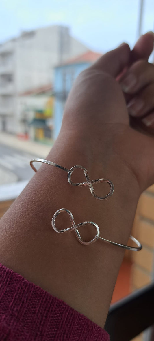 Bracelete Infinito 2 em 1 PRATA  925